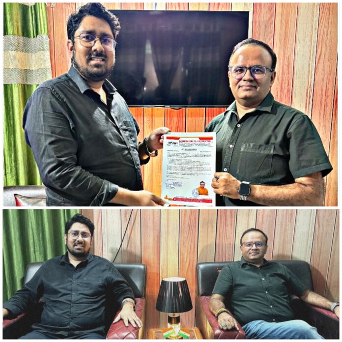 Puneet Arora appointed National Vice President of NFJM